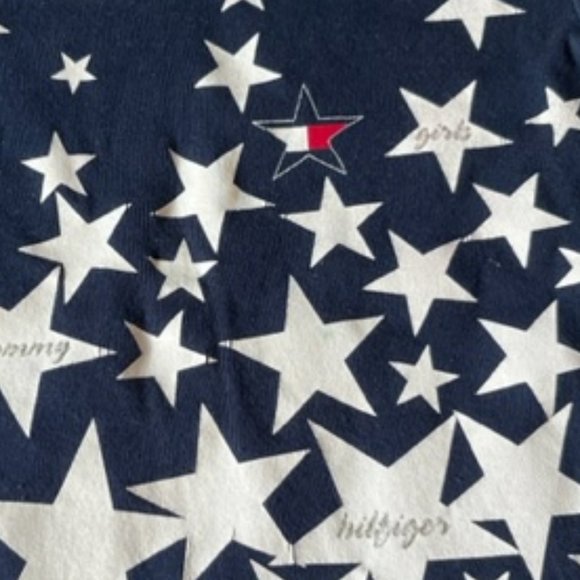 Tommy Hilfiger Navy Star LS Shirt Girls Size 4T Made in Canada Vintage - Picture 7 of 9